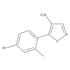 5-(4-Bromo-2-methylphenyl)-1,2-oxazol-4-amine结构式