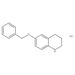 6-(Benzyloxy)-1,2,3,4-tetrahydroquinoline hydrochloride结构式