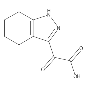 2-oxo-2-(4,5,6,7-tetrahydro-1H-indazol-3-yl)acetic acid结构式