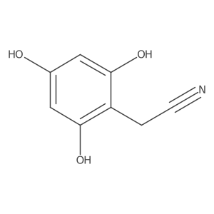 2-(2,4,6-Trihydroxyphenyl)acetonitrile Structure