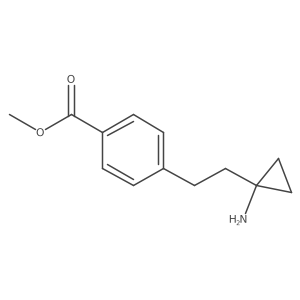 Methyl 4-[2-(1-aminocyclopropyl)ethyl]benzoate Structure