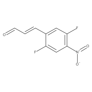 3-(2,5-Difluoro-4-nitrophenyl)prop-2-enal结构式
