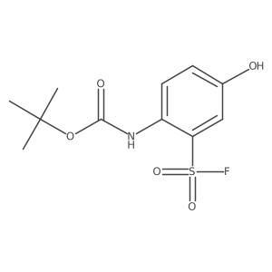 tert-butyl N-[2-(fluorosulfonyl)-4-hydroxyphenyl]carbamate结构式