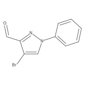4-Bromo-1-phenylpyrazole-3-carbaldehyde结构式