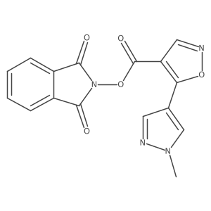 1,3-dioxo-2,3-dihydro-1H-isoindol-2-yl 5-(1-methyl-1H-pyrazol-4-yl)-1,2-oxazole-4-carboxylate Structure