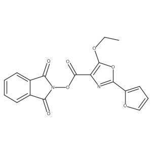 1,3-dioxo-2,3-dihydro-1H-isoindol-2-yl 5-ethoxy-2-(furan-2-yl)-1,3-oxazole-4-carboxylate结构式