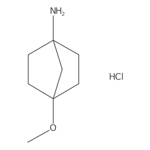 4-Methoxybicyclo[2.2.1]heptan-1-amine;hydrochloride Structure