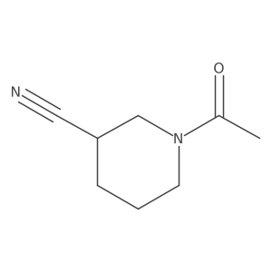 1-Acetylpiperidine-3-carbonitrile Structure