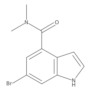 6-Bromo-1H-indole-4-carboxylic acid dimethylamide结构式