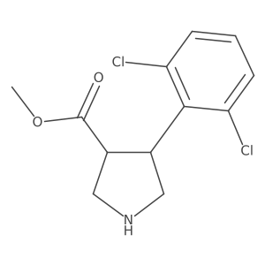 Methyl 4-(2,6-dichlorophenyl)pyrrolidine-3-carboxylate Structure