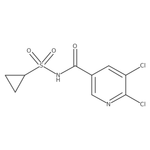 5,6-Dichloro-N-(cyclopropylsulfonyl)nicotinamide结构式