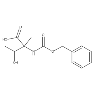 2-{[(Benzyloxy)carbonyl]amino}-3-hydroxy-2-methylbutanoic acid结构式
