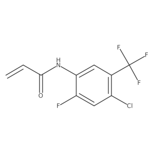 N-[4-Chloro-2-fluoro-5-(trifluoromethyl)phenyl]prop-2-enamide结构式