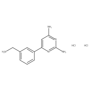 6-[3-(Aminomethyl)phenyl]pyrimidine-2,4-diamine;dihydrochloride Structure