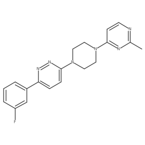 3-(3-Fluorophenyl)-6-[4-(2-methylpyrimidin-4-yl)piperazin-1-yl]pyridazine Structure