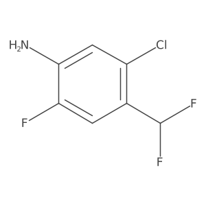 5-Chloro-4-(difluoromethyl)-2-fluoroaniline结构式