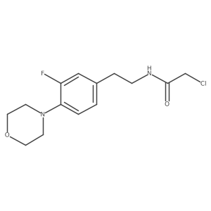 2-Chloro-N-[2-(3-fluoro-4-morpholin-4-ylphenyl)ethyl]acetamide Structure
