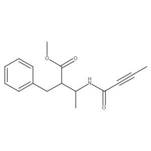 Methyl 2-benzyl-3-(but-2-ynamido)butanoate Structure