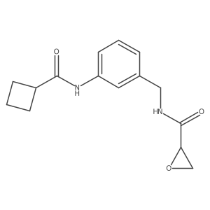 N-[(3-cyclobutaneamidophenyl)methyl]oxirane-2-carboxamide Structure