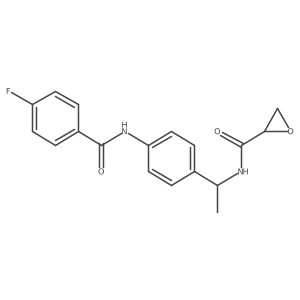 N-{1-[4-(4-fluorobenzamido)phenyl]ethyl}oxirane-2-carboxamide结构式