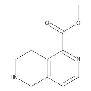 Methyl 5,6,7,8-tetrahydro-2,6-naphthyridine-1-carboxylate结构式