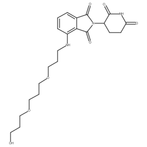 2-(2,6-Dioxo-3-piperidyl)-4-[3-[3-(3-hydroxypropoxy)propoxy]propylamino]isoindoline-1,3-dione Structure