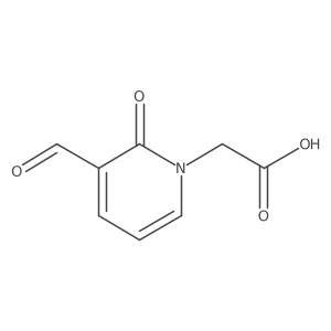 2-(3-Formyl-2-oxo-1,2-dihydropyridin-1-yl)acetic acid结构式