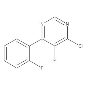 4-Chloro-5-fluoro-6-(2-fluorophenyl)pyrimidine Structure