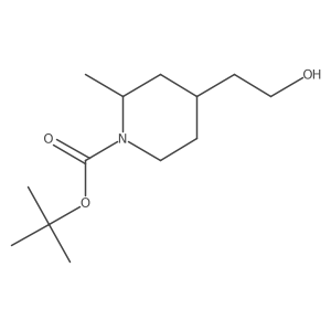 Tert-butyl 4-(2-hydroxyethyl)-2-methylpiperidine-1-carboxylate Structure