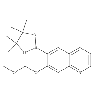 7-(Methoxymethoxy)-6-(4,4,5,5-tetramethyl-1,3,2-dioxaborolan-2-yl)quinoline Structure