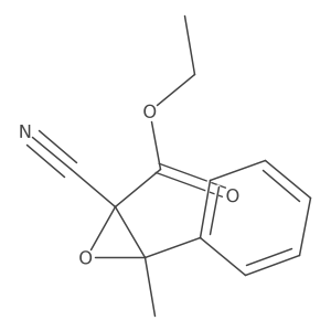 Ethyl 2-cyano-3-methyl-3-phenyl-2-oxiranecarboxylate Structure