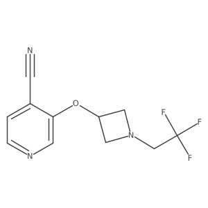 3-{[1-(2,2,2-Trifluoroethyl)azetidin-3-yl]oxy}pyridine-4-carbonitrile Structure