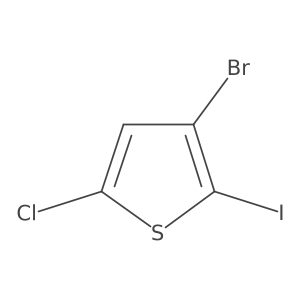 3-Bromo-5-chloro-2-iodothiophene结构式