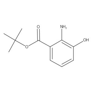 Tert-butyl 2-amino-3-hydroxybenzoate结构式