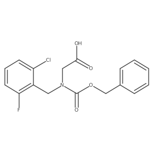 2-{[(Benzyloxy)carbonyl][(2-chloro-6-fluorophenyl)methyl]amino}acetic acid Structure
