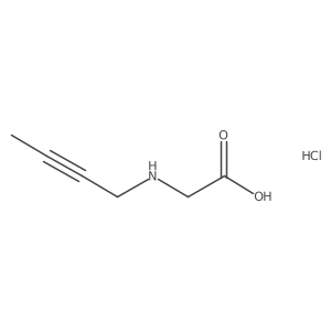 2-[(But-2-yn-1-yl)amino]acetic acid hydrochloride结构式