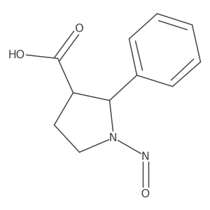 1-Nitroso-2-phenylpyrrolidine-3-carboxylic acid结构式