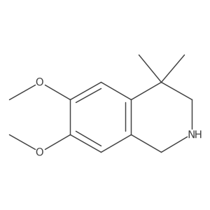 6,7-Dimethoxy-4,4-dimethyl-1,2,3,4-tetrahydroisoquinoline Structure