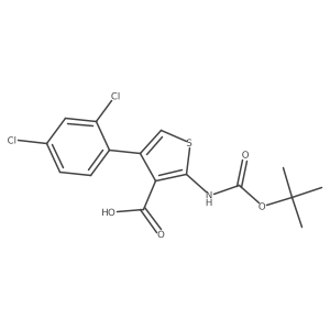 2-{[(Tert-butoxy)carbonyl]amino}-4-(2,4-dichlorophenyl)thiophene-3-carboxylic acid Structure