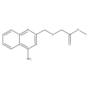 Methyl 2-{[(4-aminoquinazolin-2-yl)methyl]sulfanyl}acetate结构式
