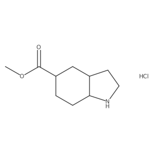 methyl octahydro-1H-indole-5-carboxylate hydrochloride Structure