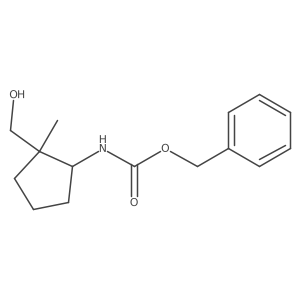 rac-benzyl N-[(1R,2R)-2-(hydroxymethyl)-2-methylcyclopentyl]carbamate Structure