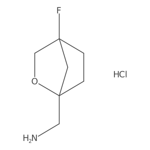 1-{4-Fluoro-2-oxabicyclo[2.2.1]heptan-1-yl}methanamine hydrochloride Structure