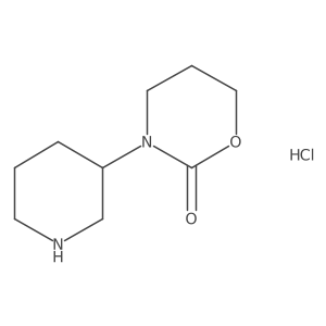 3-[(3S)-piperidin-3-yl]-1,3-oxazinan-2-one hydrochloride Structure