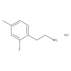 2-(2-Fluoro-4-methylphenyl)ethan-1-amine hydrochloride结构式