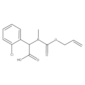 2-(2-Chlorophenyl)-2-{methyl[(prop-2-en-1-yloxy)carbonyl]amino}acetic acid Structure