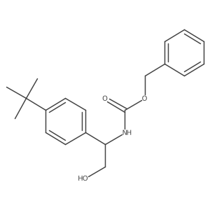 benzyl N-[1-(4-tert-butylphenyl)-2-hydroxyethyl]carbamate Structure