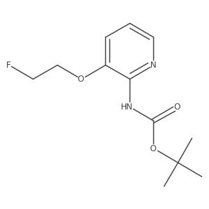 tert-butyl N-[3-(2-fluoroethoxy)pyridin-2-yl]carbamate Structure