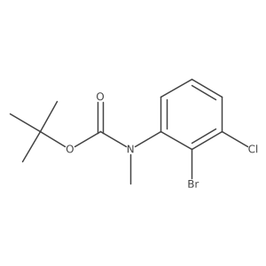 tert-butyl N-(2-bromo-3-chlorophenyl)-N-methylcarbamate Structure