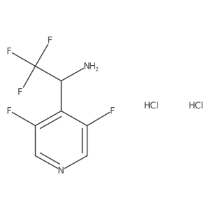 (1S)-1-(3,5-Difluoropyridin-4-YL)-2,2,2-trifluoroethan-1-amine dihydrochloride结构式